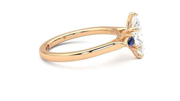 Taylor & Hart Faith Marquise Engagement Ring 360 degree image 9