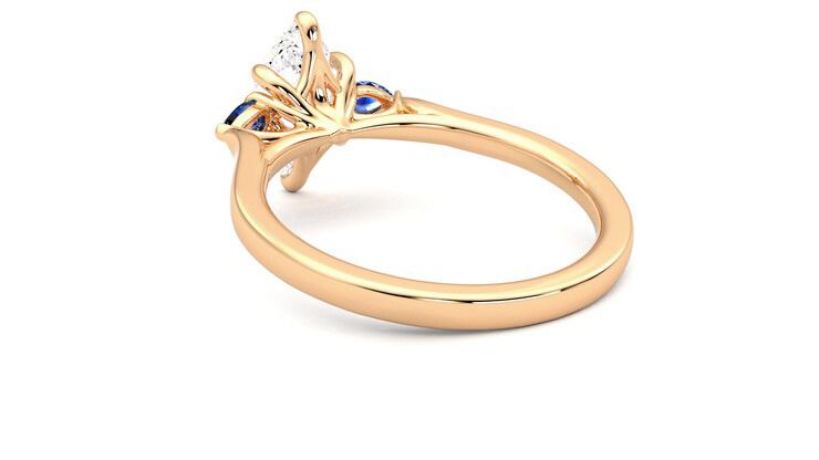 Taylor & Hart Faith Marquise Engagement Ring 360 degree image 17