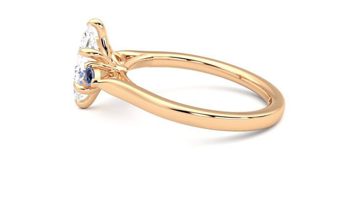 Taylor & Hart Faith Marquise Engagement Ring 360 degree image 20