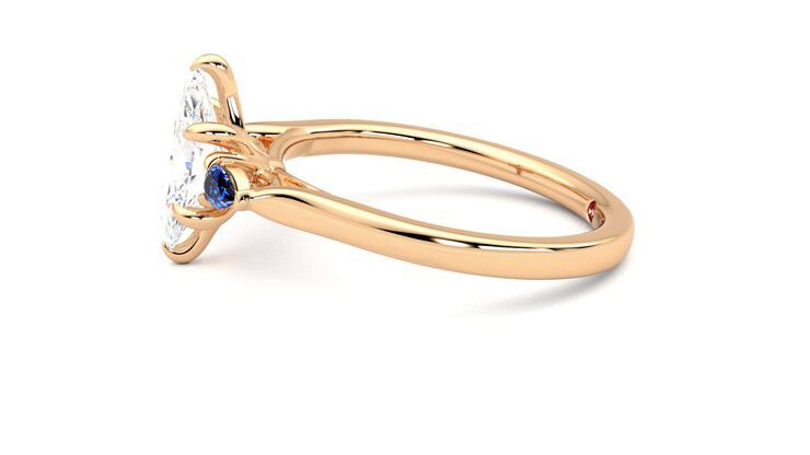 Taylor & Hart Faith Marquise Engagement Ring 360 degree image 21