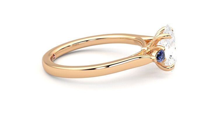 Taylor & Hart Faith Oval Engagement Ring 360 degree image 9