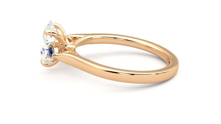 Taylor & Hart Faith Oval Engagement Ring 360 degree image 20