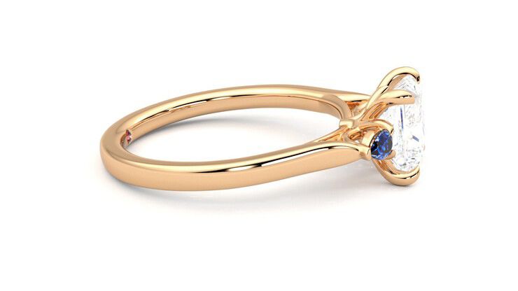 Taylor & Hart Faith Princess Engagement Ring 360 degree image 9