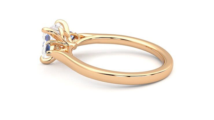 Taylor & Hart Faith Princess Engagement Ring 360 degree image 19