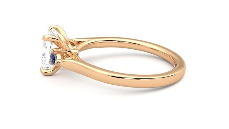 Taylor & Hart Faith Princess Engagement Ring 360 degree image 20