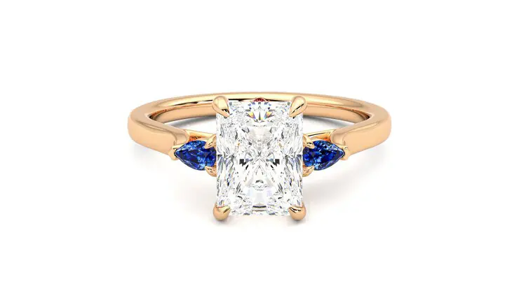 Taylor & Hart Faith Radiant Engagement Ring 360 detail 01