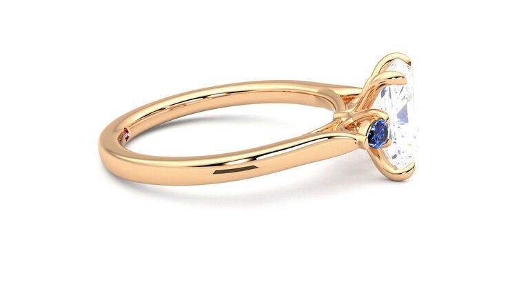 Taylor & Hart Faith Radiant Engagement Ring 360 degree image 9