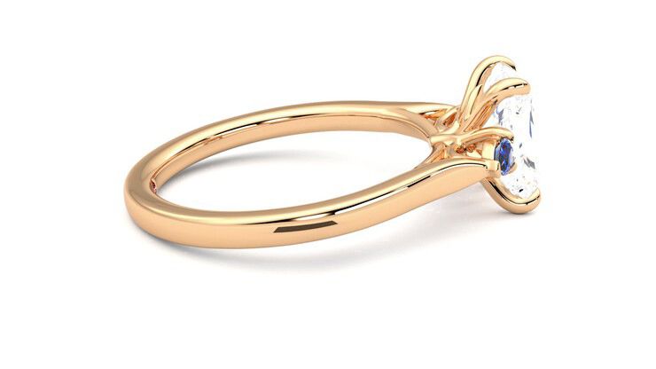 Taylor & Hart Faith Radiant Engagement Ring 360 degree image 10