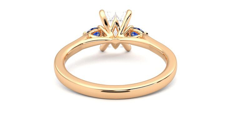 Taylor & Hart Faith Radiant Engagement Ring 360 degree image 15