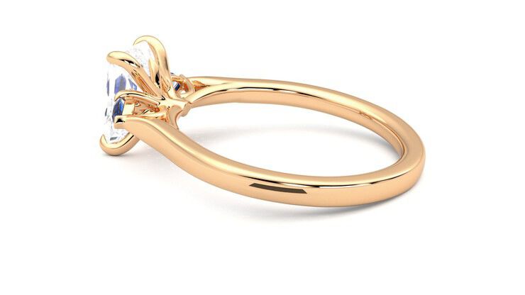 Taylor & Hart Faith Radiant Engagement Ring 360 degree image 19