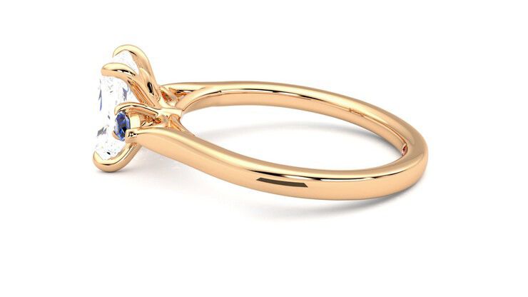 Taylor & Hart Faith Radiant Engagement Ring 360 degree image 20