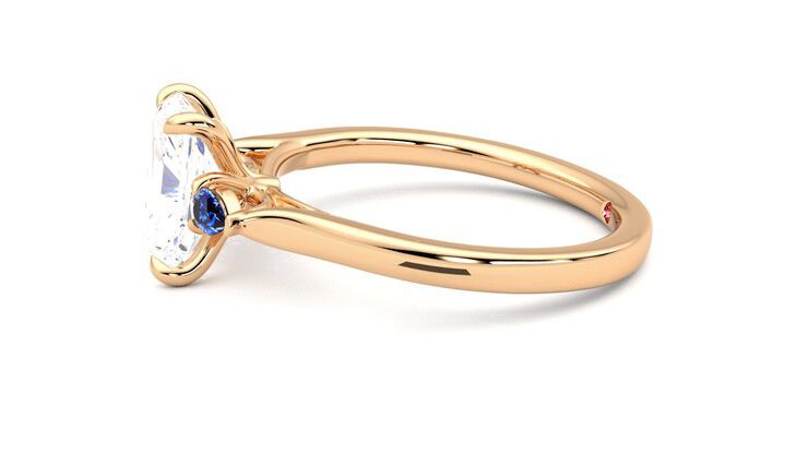 Taylor & Hart Faith Radiant Engagement Ring 360 degree image 21