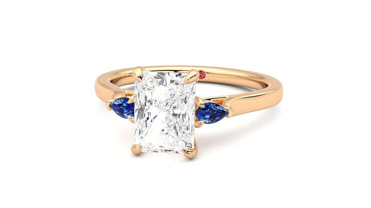 Taylor & Hart Faith Radiant Engagement Ring 360 degree image 27