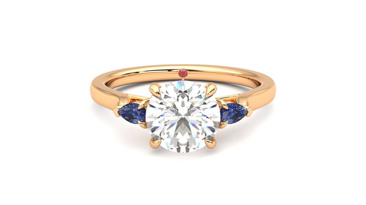 Taylor & Hart Faith Round Engagement Ring 360 degree image 0