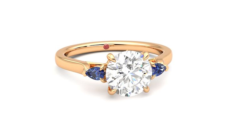 Taylor & Hart Faith Round Engagement Ring 360 degree image 3