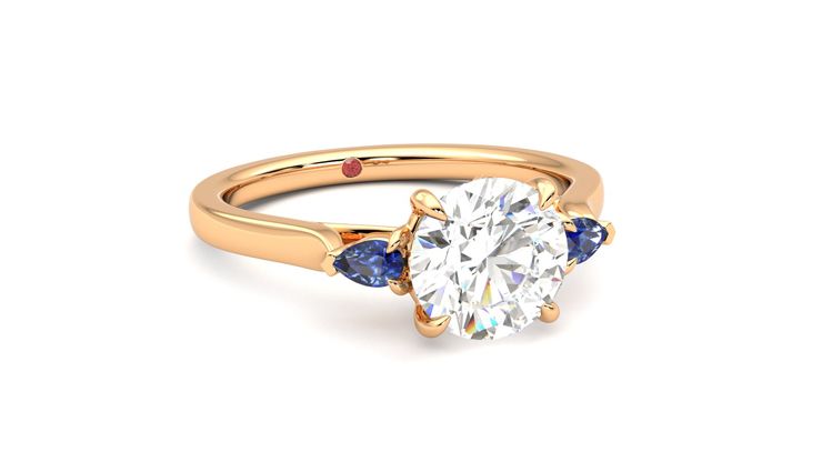 Taylor & Hart Faith Round Engagement Ring 360 degree image 4