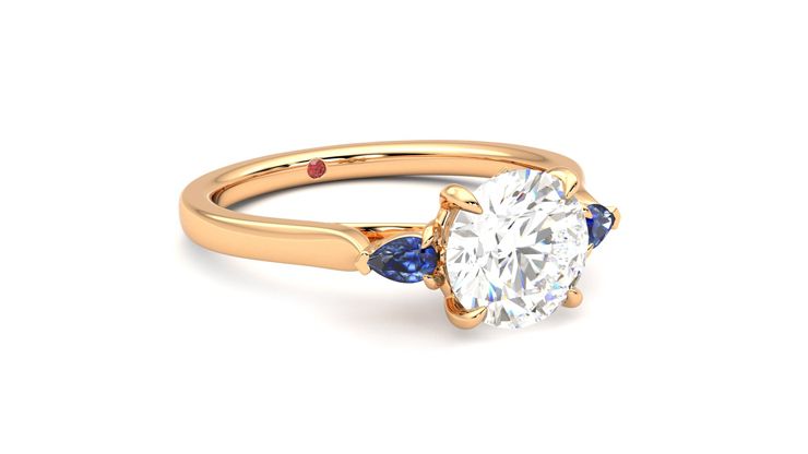 Taylor & Hart Faith Round Engagement Ring 360 degree image 5