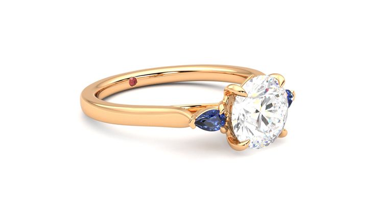 Taylor & Hart Faith Round Engagement Ring 360 degree image 6