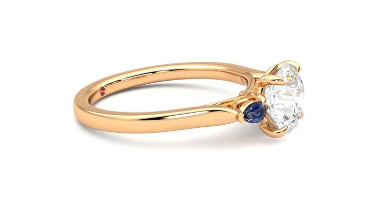 Taylor & Hart Faith Round Engagement Ring 360 degree image 8