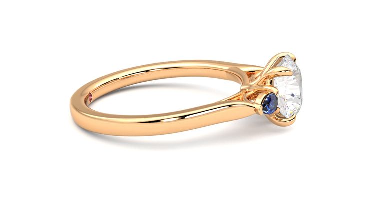 Taylor & Hart Faith Round Engagement Ring 360 degree image 9