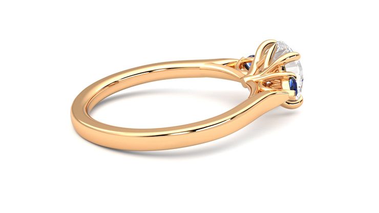 Taylor & Hart Faith Round Engagement Ring 360 degree image 11