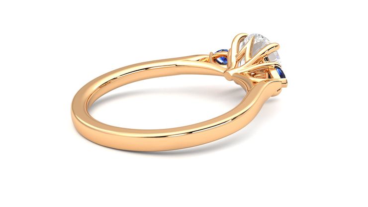 Taylor & Hart Faith Round Engagement Ring 360 degree image 12