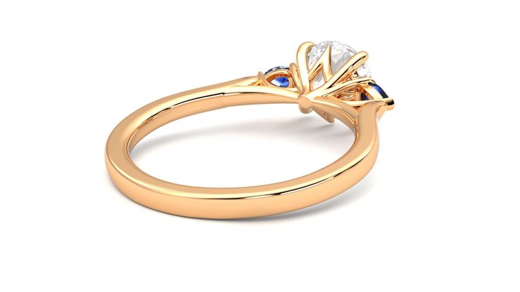 Taylor & Hart Faith Round Engagement Ring 360 degree image 13