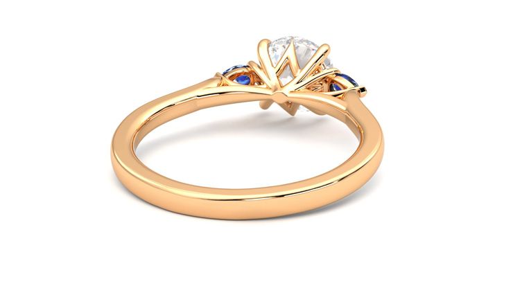 Taylor & Hart Faith Round Engagement Ring 360 degree image 14