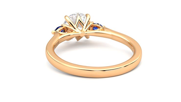 Taylor & Hart Faith Round Engagement Ring 360 degree image 16