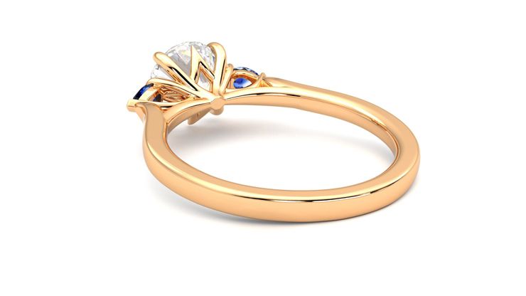 Taylor & Hart Faith Round Engagement Ring 360 degree image 17