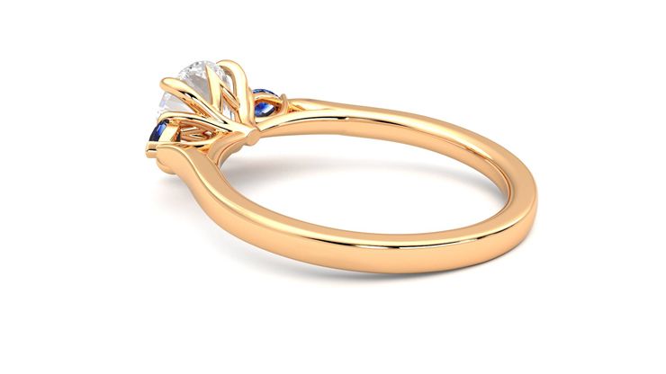 Taylor & Hart Faith Round Engagement Ring 360 degree image 18