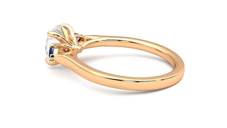 Taylor & Hart Faith Round Engagement Ring 360 degree image 19