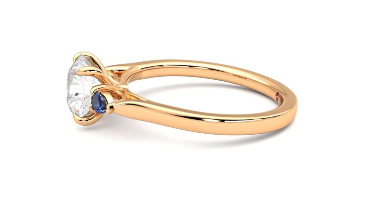 Taylor & Hart Faith Round Engagement Ring 360 degree image 21