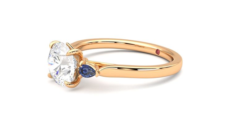 Taylor & Hart Faith Round Engagement Ring 360 degree image 23