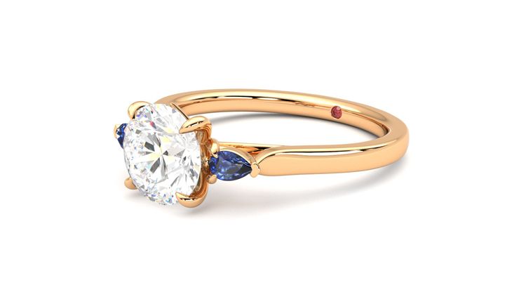 Taylor & Hart Faith Round Engagement Ring 360 degree image 24