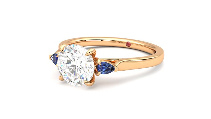 Taylor & Hart Faith Round Engagement Ring 360 degree image 25