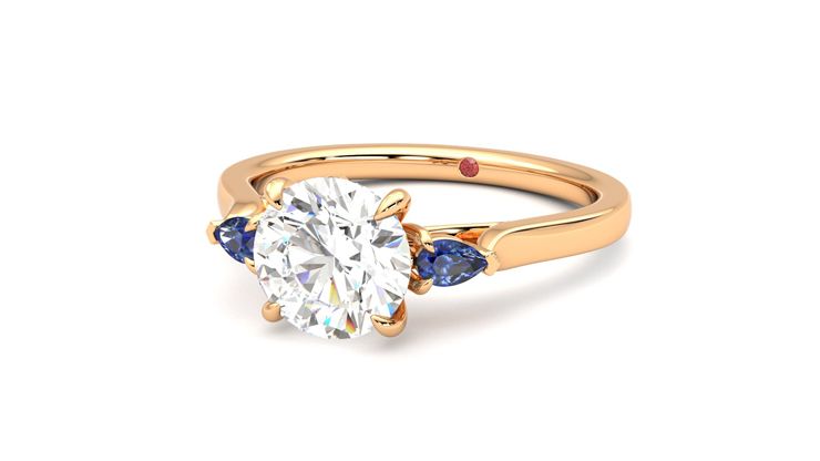 Taylor & Hart Faith Round Engagement Ring 360 degree image 26