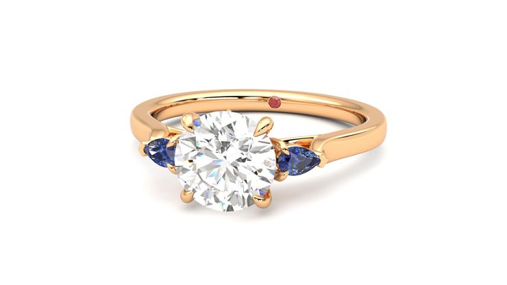 Taylor & Hart Faith Round Engagement Ring 360 degree image 27
