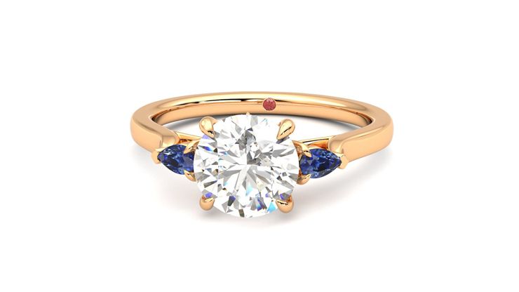 Taylor & Hart Faith Round Engagement Ring 360 degree image 28