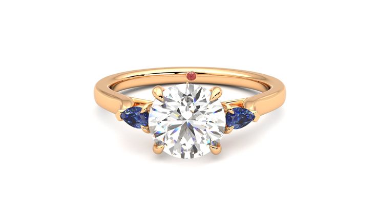 Taylor & Hart Faith Round Engagement Ring 360 degree image 29