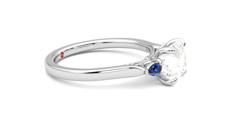 Taylor & Hart Faith Asscher Engagement Ring 360 degree image 8