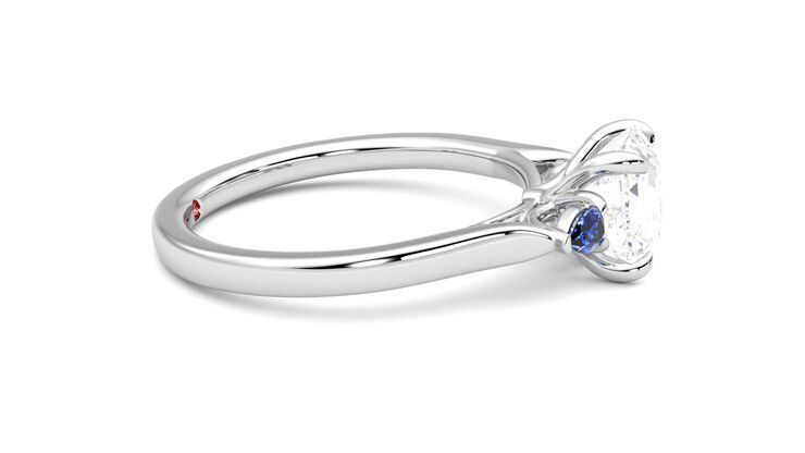 Taylor & Hart Faith Asscher Engagement Ring 360 degree image 9