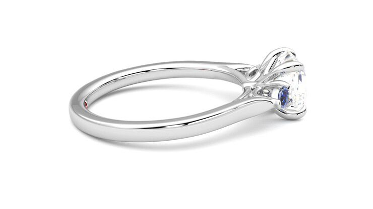 Taylor & Hart Faith Asscher Engagement Ring 360 degree image 10