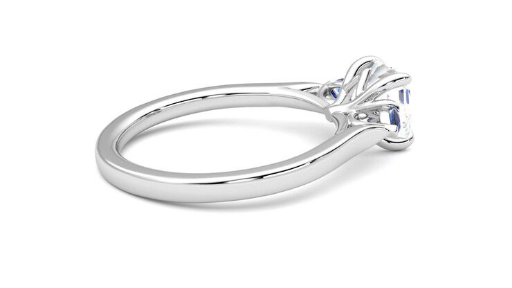 Taylor & Hart Faith Asscher Engagement Ring 360 degree image 11