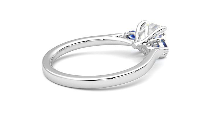Taylor & Hart Faith Asscher Engagement Ring 360 degree image 12