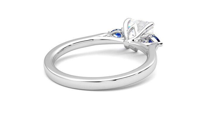 Taylor & Hart Faith Asscher Engagement Ring 360 degree image 13