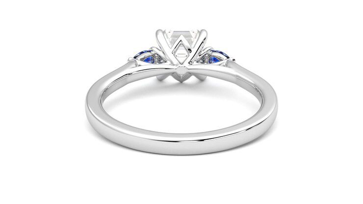 Taylor & Hart Faith Asscher Engagement Ring 360 degree image 15