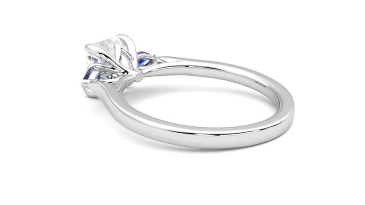 Taylor & Hart Faith Asscher Engagement Ring 360 degree image 18