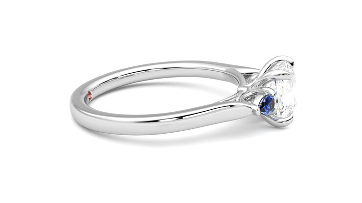 Taylor & Hart Faith Cushion Engagement Ring 360 degree image 9