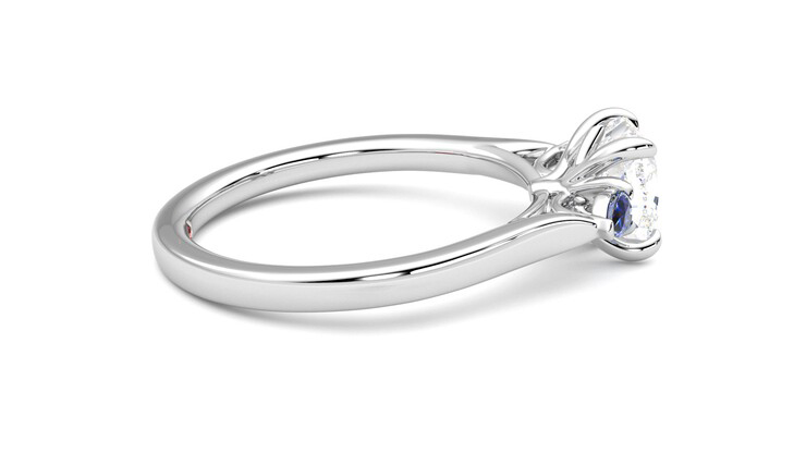 Taylor & Hart Faith Cushion Engagement Ring 360 degree image 10